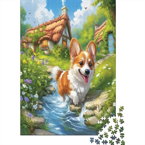 Corgi Puzzle 1000 Teile Für Erwachsene Und Kinder Ab 14 Jahrenfür Stressabbauer Puzzlespiel Erwachsenen Puzzlespiel Puzzel 1000pcs (75x50cm) von LeHuaiMa