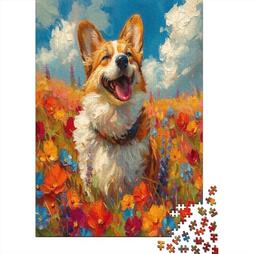 Corgi Puzzle 1000 Teile Puzzle Für Erwachsene Und Kinder Ab 14 Jahren Puzzel 1000pcs (75x50cm) von LeHuaiMa