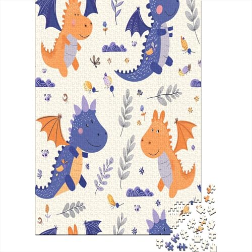 Dinosaurier Puzzle 1000 Teile Für Erwachsene Und Kinder Ab 14 Jahren Für Stressabbauer Puzzel 1000pcs (75x50cm) von LeHuaiMa
