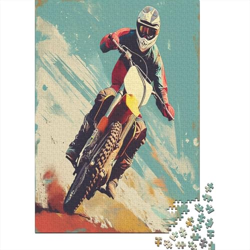 Dirt Bike Puzzle 1000 Teile Erwachsener Kniffel Spaß Für Die Ganze Familie - Abwechslungsreiche 1000 Puzzleteilige Motive Puzzle Erwachsene, Puzzel 1000pcs (75x50cm) von LeHuaiMa