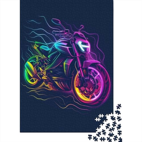 Dirt Bike Puzzle 1000 Teile Puzzles Für Erwachsene Lernspiel Herausforderungsspielzeug 1000-teilige Puzzlespiel Für Erwachsene Kinder Puzzel 1000pcs (75x50cm) von LeHuaiMa