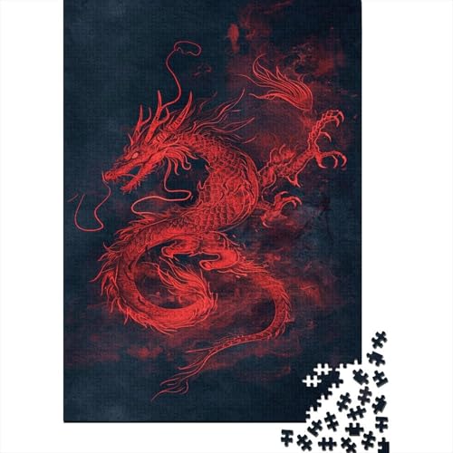 Drache Puzzle 1000 Teile Erwachsener Kniffel Spaß Für Die Ganze Familie - Abwechslungsreiche 1000 Puzzleteilige Motive Puzzlespiel Erwachsene, Puzzel 1000pcs (75x50cm) von LeHuaiMa