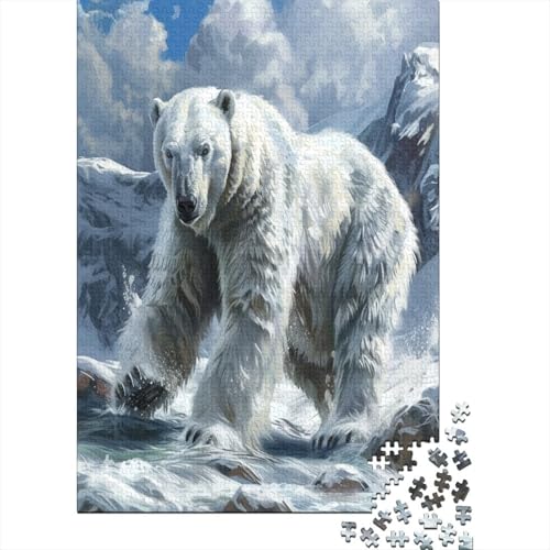 Eisbär Puzzlespiel 1000 Teile Erwachsene -Puzzle 1000 Stück Spiel Puzzles Für Erwachsene Kinder Puzzle Erwachsenen Puzzlespiel Puzzel 1000pcs (75x50cm) von LeHuaiMa