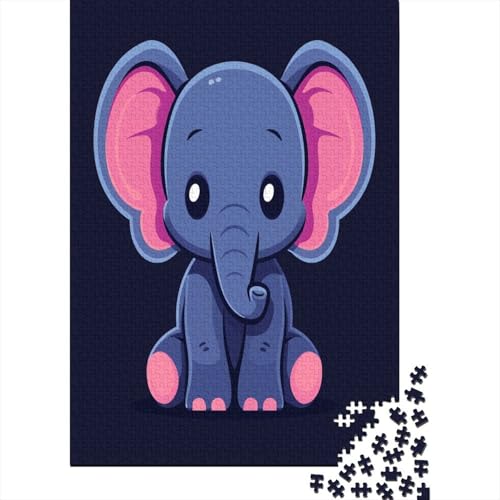 Elefant 1000 Stück Puzzles Für Erwachsene Teenager Stress Abbauen Familien-Puzzlespiel 1000-teiliges Puzzle Kinder Lernspiel Spielzeug Geschenk Puzzel 1000pcs (75x50cm) von LeHuaiMa