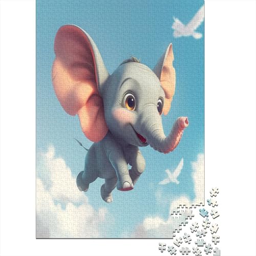 Elefant Puzzle 1000 Teile Erwachsener Kniffel Spaß Für Die Ganze Familie - Abwechslungsreiche 1000 Puzzleteilige Motive Puzzlespiel Erwachsene, Puzzel 1000pcs (75x50cm) von LeHuaiMa