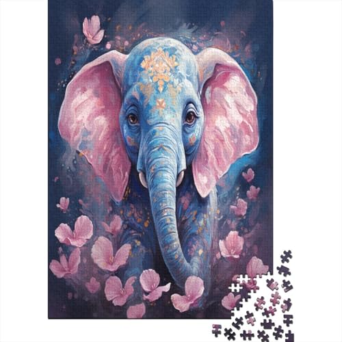 Elefant Puzzle 1000 Teile Puzzle Für Erwachsene Und Kinder Ab 14 Jahren,Puzzlespiel Erwachsenen Puzzlespiel Puzzel 1000pcs (75x50cm) von LeHuaiMa