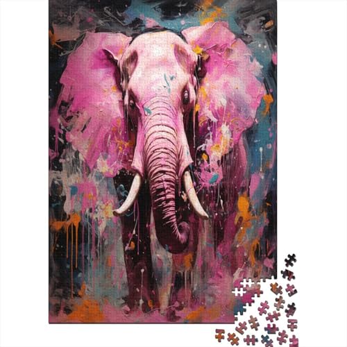 Elefant Puzzlespiel 1000 Teile Erwachsene -Puzzle 1000 Stück Spiel Puzzles Für Erwachsene Kinder Puzzle Erwachsenen Puzzlespiel Puzzel 1000pcs (75x50cm) von LeHuaiMa