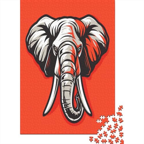 Elefant Puzzlespiel 1000 Teile Puzzles Für Erwachsene Lernspiel Herausforderung Spielzeug 1000 Teile Puzzles Für Erwachsene Kinder Erwachsenen Puzzlespiel Puzzel 1000pcs (75x50cm) von LeHuaiMa