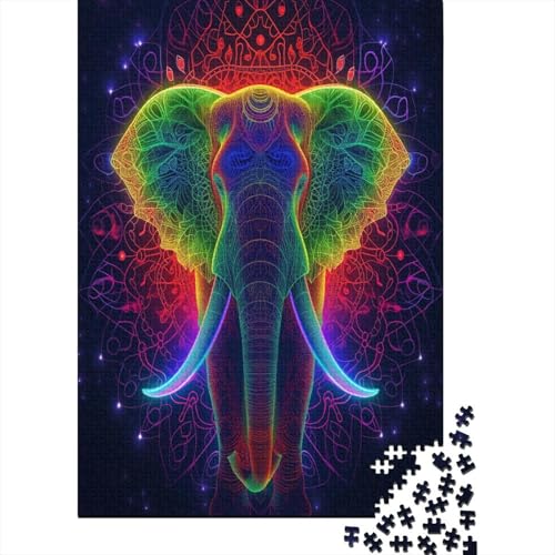 Elefant Puzzlespiel 1000 Teile Puzzles Für Erwachsene Lernspiel Herausforderung Spielzeug 1000 Teile Puzzles Für Erwachsene Kinder Erwachsenen Puzzlespiel Puzzel 1000pcs (75x50cm) von LeHuaiMa