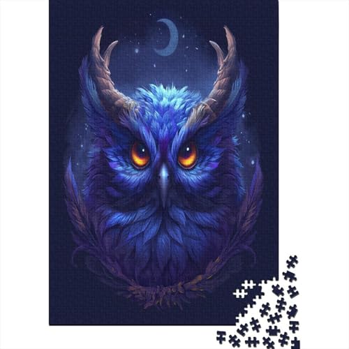 Eule Puzzle 1000 Teile Puzzle Für Erwachsene Und Kinder Ab 14 Jahren Puzzel 1000pcs (75x50cm) von LeHuaiMa
