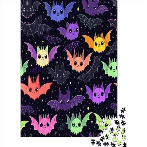 Fledermaus Puzzlespiel 1000 Teile Erwachsene -Puzzle 1000 Stück Spiel Puzzles Für Erwachsene Kinder Puzzle Erwachsenen Puzzlespiel Puzzel 1000pcs (75x50cm) von LeHuaiMa