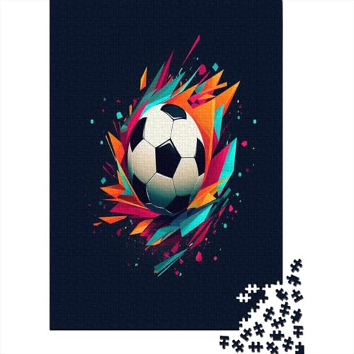 Fußball Puzzle 1000 Teile Für Erwachsene Und Kinder Ab 14 Jahren Für Stressabbauer Puzzel 1000pcs (75x50cm) von LeHuaiMa