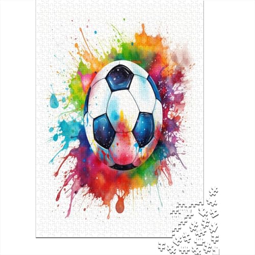 Fußball Puzzlespiel 1000 Teile Erwachsene -Puzzle 1000 Stück Spiel Puzzles Für Erwachsene Kinder Puzzle Erwachsenen Puzzlespiel Puzzel 1000pcs (75x50cm) von LeHuaiMa