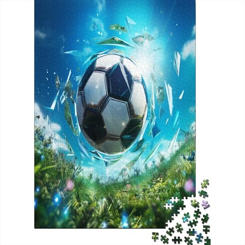 Fußball Puzzlespiel 1000 Teile Erwachsene -Puzzle 1000 Stück Spiel Puzzles Für Erwachsene Kinder Puzzle Erwachsenen Puzzlespiel Puzzel 1000pcs (75x50cm) von LeHuaiMa
