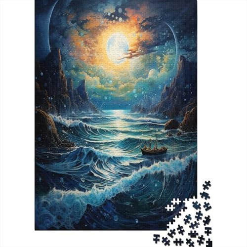 Gezeiten Puzzle 1000 Teile Erwachsener Kniffel Spaß Für Die Ganze Familie - Abwechslungsreiche 1000 Puzzleteilige Motive Puzzle Erwachsene, Puzzel 1000pcs (75x50cm) von LeHuaiMa