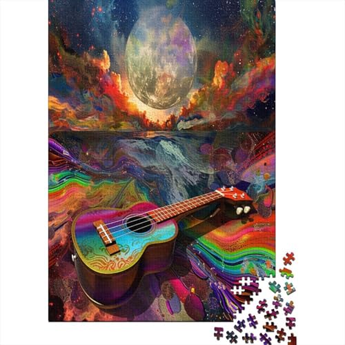 Gitarre Puzzle 1000 Teile Puzzle Für Erwachsene Und Kinder Ab 14 Jahren Puzzel 1000pcs (75x50cm) von LeHuaiMa