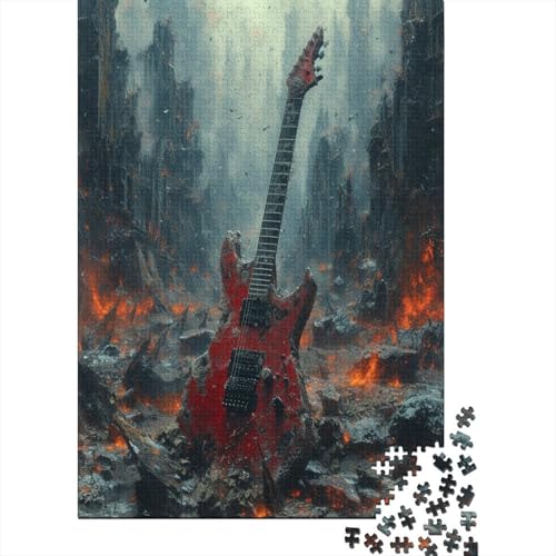 Gitarre Puzzle 1000 Teile Puzzle Für Erwachsene Und Kinder Ab 14 Jahren Puzzel 1000pcs (75x50cm) von LeHuaiMa