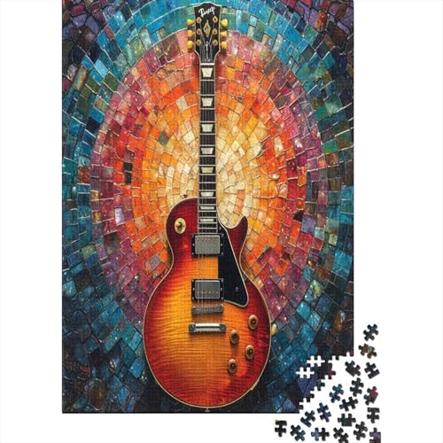 Gitarre Puzzles1000 Teile, Puzzle Für Erwachsene, GesKükenlichkeitsspiel Für Die Ganze Familie, Klassische Puzzle,Geburtstagsgeschenk Erwachsenen Puzzlespiel Puzzel 1000pcs (75x50cm) von LeHuaiMa