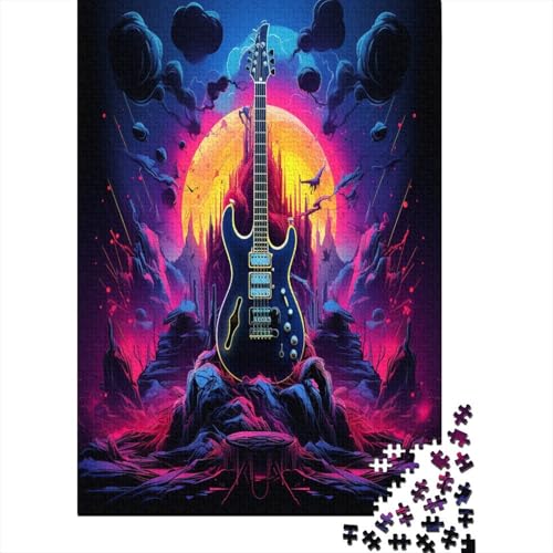Gitarres 1000 Teile,Impossible Puzzle,GesKükenlichkeitsspiel Für Die Ganze Familie, Erwachsenen Puzzlespiel Puzzel 1000pcs (75x50cm) von LeHuaiMa