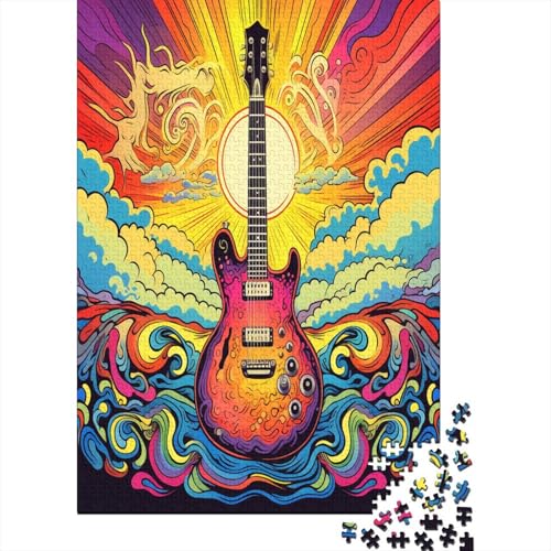 Gitarres 1000 Teile Puzzle, Puzzles Für Erwachsene, 1000 Teile Puzzlespiel Für Jugendliche & Erwachsene Puzzlespiel Puzzel 1000pcs (75x50cm) von LeHuaiMa
