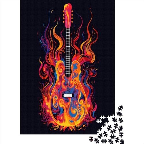 Gitarres Puzzle 1000 Teile Puzzle Für Erwachsene Und Kinder Ab 14 Jahren Puzzel 1000pcs (75x50cm) von LeHuaiMa