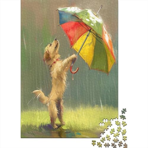 Golden Retriever 1000 Teile, Impossible Puzzle,GesKükenlichkeitsspiel Für Die Ganze Familie, Erwachsenenpuzzle Ab 14 Jahren Puzzel 1000pcs (75x50cm) von LeHuaiMa