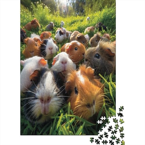 Guinea Schwein Puzzlespiel 1000 Teile Puzzles Für Erwachsene Lernspiel Herausforderung Spielzeug 1000 Teile Puzzles Für Erwachsene Kinder Erwachsenen Puzzlespiel Puzzel 1000pcs (75x50cm) von LeHuaiMa