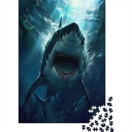 Hai Puzzlespiel 1000 Teile Erwachsene -Puzzle 1000 Stück Spiel Puzzles Für Erwachsene Kinder Puzzle Erwachsenen Puzzlespiel Puzzel 1000pcs (75x50cm) von LeHuaiMa