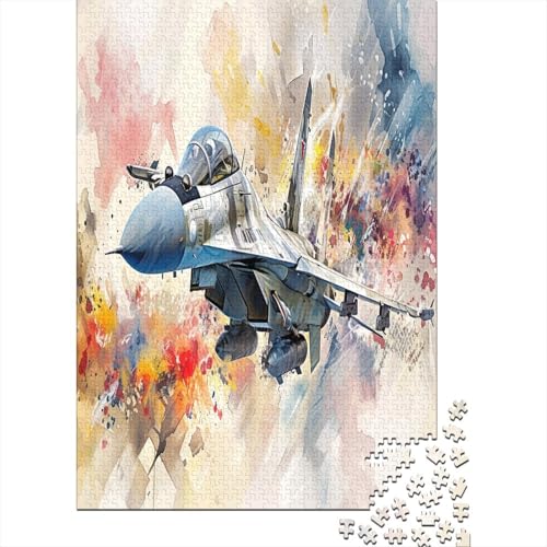 Kämpfer Luftfahrzeuge Puzzle 1000 Teile Puzzles Für Erwachsene Lernspiel Herausforderungsspielzeug 1000-teilige Puzzlespiel Für Erwachsene Kinder Puzzel 1000pcs (75x50cm) von LeHuaiMa