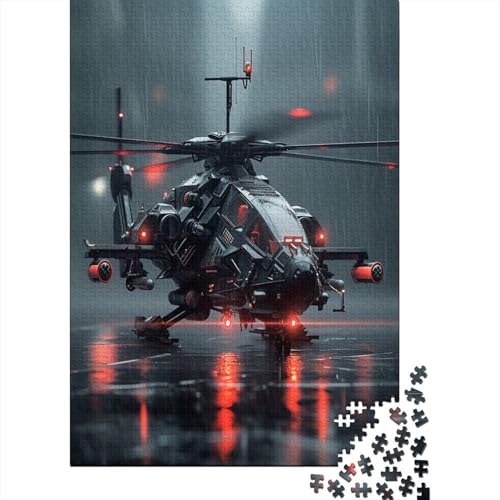 Kampfhubschrauber Puzzle 1000 Teile Erwachsener Kniffel Spaß Für Die Ganze Familie - Abwechslungsreiche 1000 Puzzleteilige Motive Puzzlespiel Erwachsene, Puzzel 1000pcs (75x50cm) von LeHuaiMa