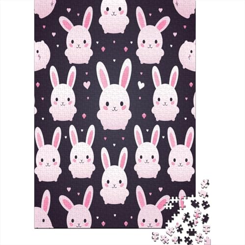 Kaninchen Puzzlespiel 1000 Teile Puzzles Für Erwachsene Lernspiel Herausforderung Spielzeug 1000 Teile Puzzles Für Erwachsene Kinder Erwachsenen Puzzlespiel Puzzel 1000pcs (75x50cm) von LeHuaiMa