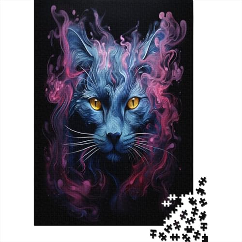 Kat Puzzle 1000 Teile Erwachsener Kniffel Spaß Für Die Ganze Familie - Abwechslungsreiche 1000 Puzzleteilige Motive Puzzlespiel Erwachsene, Puzzel 1000pcs (75x50cm) von LeHuaiMa