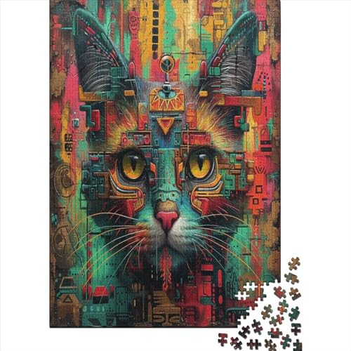 Kat Puzzle 1000 Teile Puzzle Für Erwachsene Und Kinder Ab 14 Jahren Puzzel 1000pcs (75x50cm) von LeHuaiMa