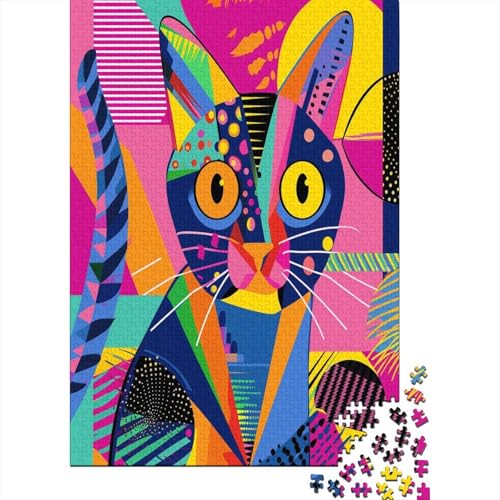 Kat Puzzle 1000 Teile Puzzle Für Erwachsene Und Kinder Ab 14 Jahren Puzzel 1000pcs (75x50cm) von LeHuaiMa