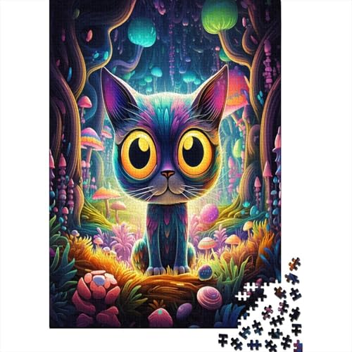 Kat Puzzle 1000 Teile Puzzle Für Erwachsene Und Kinder Ab 14 Jahren Puzzel 1000pcs (75x50cm) von LeHuaiMa
