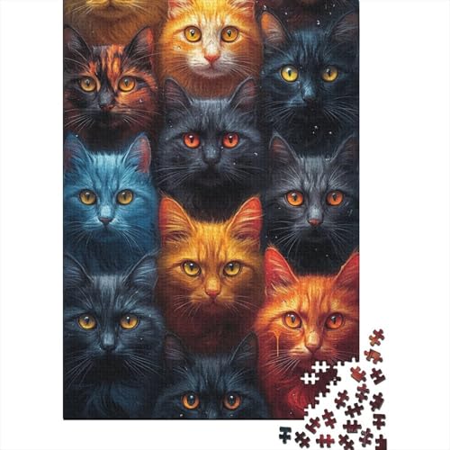 Kat Puzzle 1000 Teile Puzzle Für Erwachsene Und Kinder Ab 14 Jahren Puzzel 1000pcs (75x50cm) von LeHuaiMa