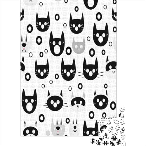 Kat Puzzlespiel 1000 Teile Erwachsene -Puzzle 1000 Stück Spiel Puzzles Für Erwachsene Kinder Puzzle Erwachsenen Puzzlespiel Puzzel 1000pcs (75x50cm) von LeHuaiMa