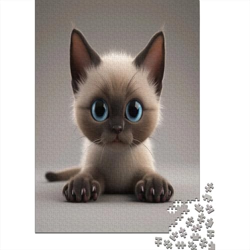 Kat Puzzlespiel 1000 Teile Erwachsene -Puzzle 1000 Stück Spiel Puzzles Für Erwachsene Kinder Puzzle Erwachsenen Puzzlespiel Puzzel 1000pcs (75x50cm) von LeHuaiMa