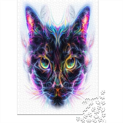 Kat Puzzlespiel 1000 Teile Jigsaw Puzzle 1000 Puzzle FüR Erwachsene Kinder Senioren Erwachsenen Puzzlespiel Puzzel 1000pcs (75x50cm) von LeHuaiMa
