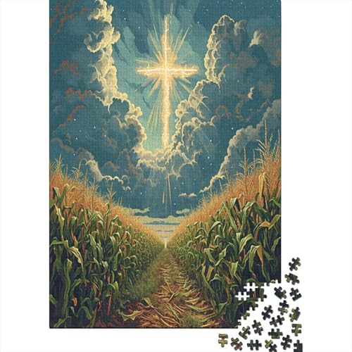 Kreuz Puzzlespiel 1000 Teile Puzzles Für Erwachsene Lernspiel Herausforderung Spielzeug 1000 Teile Puzzles Für Erwachsene Kinder Erwachsenen Puzzlespiel Puzzel 1000pcs (75x50cm) von LeHuaiMa