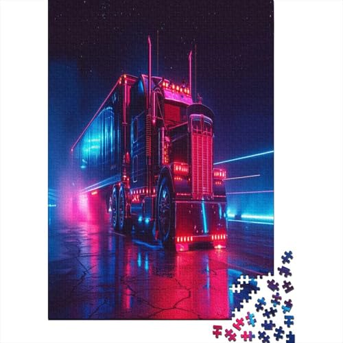 LKW Puzzle 1000 Teile Erwachsener Kniffel Spaß Für Die Ganze Familie - Abwechslungsreiche 1000 Puzzleteilige Motive Puzzlespiel Erwachsene, Puzzel 1000pcs (75x50cm) von LeHuaiMa