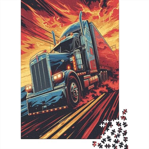 LKW Puzzle 1000 Teile Für Erwachsene Und Kinder Ab 14 Jahren Für Stressabbauer Puzzel 1000pcs (75x50cm) von LeHuaiMa