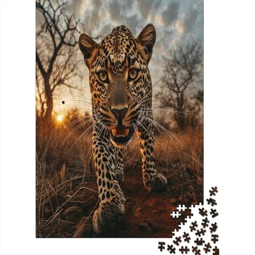 Leopard Puzzle 1000 Teile Erwachsener Kniffel Spaß Für Die Ganze Familie - Abwechslungsreiche 1000 Puzzleteilige Motive Puzzlespiel Erwachsene, Puzzel 1000pcs (75x50cm) von LeHuaiMa