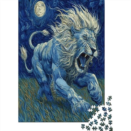 Löwe Puzzle 1000 Teile Erwachsene Puzzles Für Erwachsene Klassische Puzzles 1000 Teile Erwachsene Puzzlespiel Schwer Pädagogisches Spielzeug Erwachsene Kinder Puzzel 1000pcs (75x50cm) von LeHuaiMa