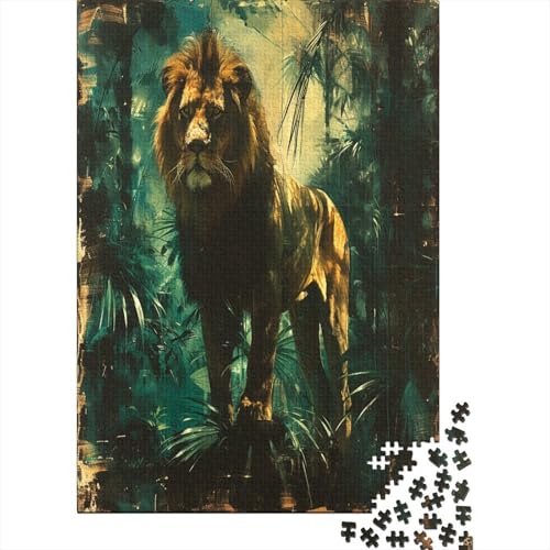 Löwe Puzzle 1000 Teile Erwachsener Kniffel Spaß Für Die Ganze Familie - Abwechslungsreiche 1000 Puzzleteilige Motive Puzzlespiel Erwachsene, Puzzel 1000pcs (75x50cm) von LeHuaiMa