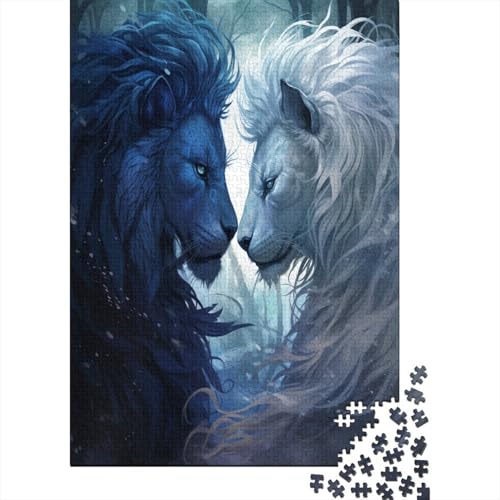 Löwe Puzzle 1000 Teile Erwachsener Kniffel Spaß Für Die Ganze Familie - Abwechslungsreiche 1000 Puzzleteilige Motive Puzzlespiel Erwachsene, Puzzel 1000pcs (75x50cm) von LeHuaiMa
