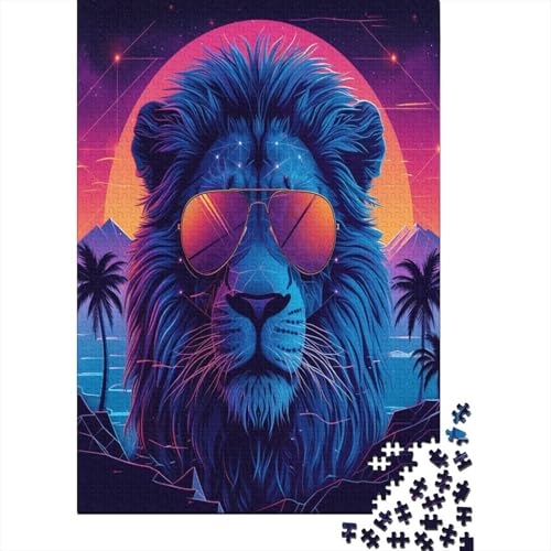Löwe Puzzle 1000 Teile Puzzle Für Erwachsene Und Kinder Ab 14 Jahren Puzzel 1000pcs (75x50cm) von LeHuaiMa