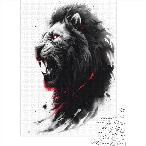 Löwe Puzzle 1000 Teile Puzzle Für Erwachsene Und Kinder Ab 14 Jahren Puzzel 1000pcs (75x50cm) von LeHuaiMa
