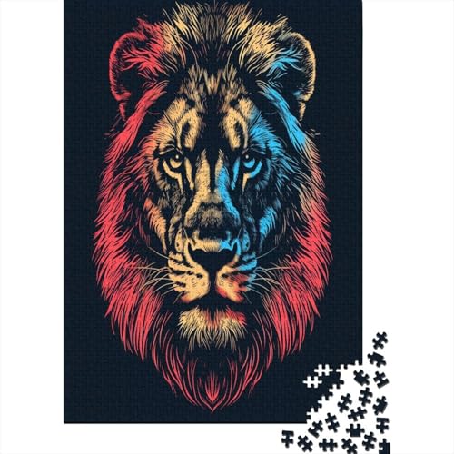 Löwe Puzzlespiel 1000 Teile Puzzles Für Erwachsene Lernspiel Herausforderung Spielzeug 1000 Teile Puzzles Für Erwachsene Kinder Erwachsenen Puzzlespiel Puzzel 1000pcs (75x50cm) von LeHuaiMa