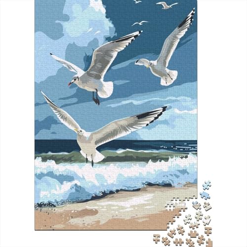 Möwe Puzzlespiel 1000 Teile Puzzles Für Erwachsene Lernspiel Herausforderung Spielzeug 1000 Teile Puzzles Für Erwachsene Kinder Erwachsenen Puzzlespiel Puzzel 1000pcs (75x50cm) von LeHuaiMa